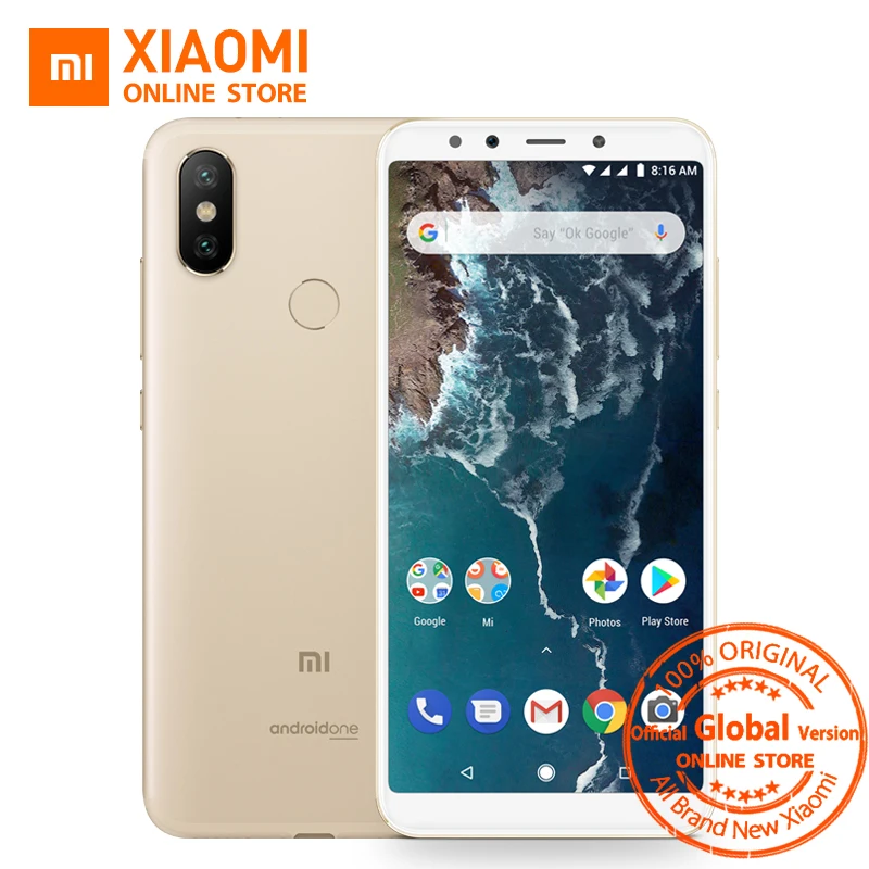 Global Version Xiaomi Mi A2 4GB 32GB 5.99" 18:9 Full Screen Snapdragon 660 Octa Core AI Dual Camera Smartphone Android One OS
Global Version Xiaomi Mi A2 4GB 32GB 5.99" 18:9 Full Screen Snapdragon 660 Octa Core AI Dual Camera Smartphone Android One OS