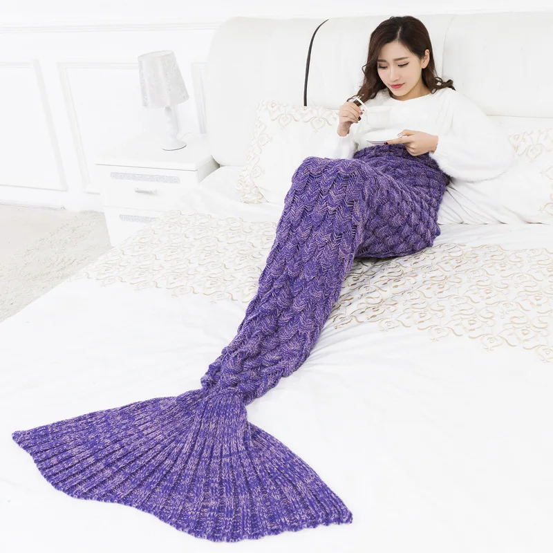 deniz kizi kati renk yorgan denizkizi kuyrugu battaniye balik pulu kuyruk battaniye polar atmak pelus kanepe yatak ortusu yatak mermaid orme battaniye blankets for adults warm blankettail blanket aliexpress
