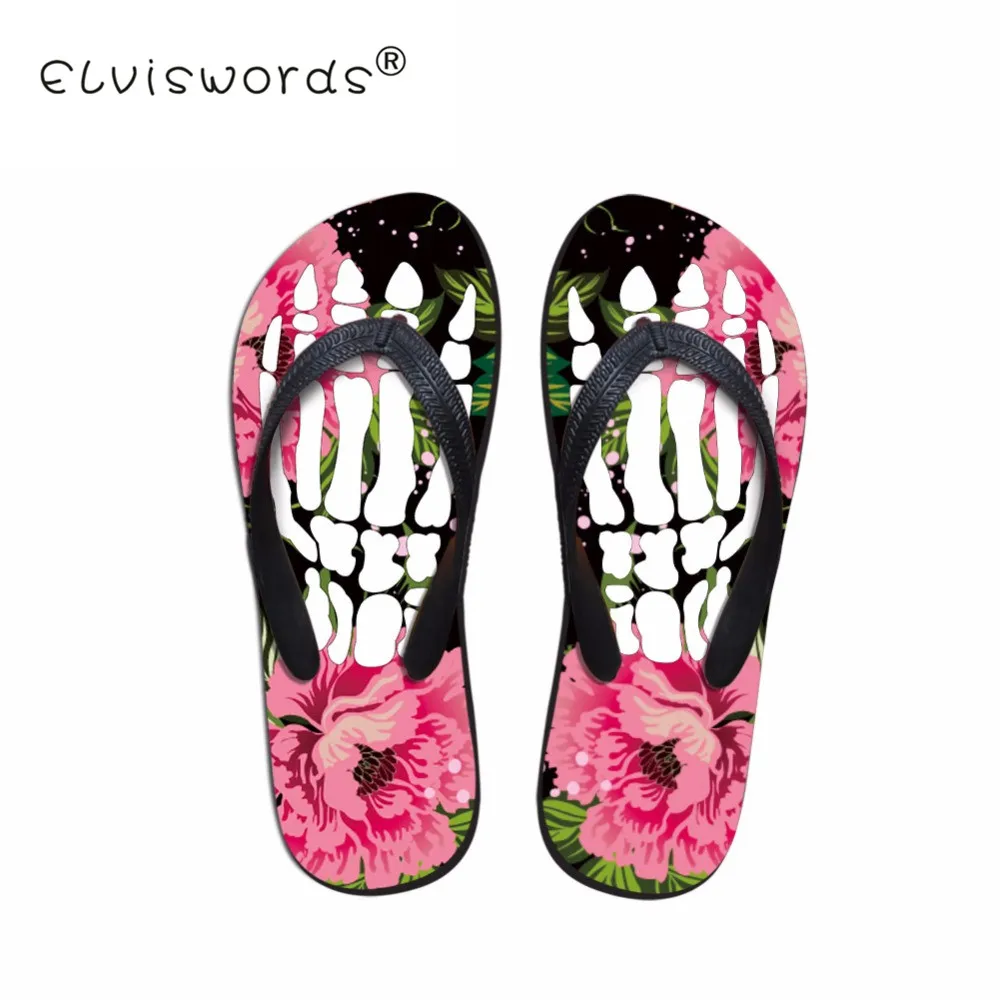ELVISWORD New Summer Women House Slippers Floral Design Flats Ladies Non-slip Flip Flops 3D Bone Casual Beach Sandals Female
ELVISWORD New Summer Women House Slippers Floral Design Flats Ladies Non-slip Flip Flops 3D Bone Casual Beach Sandals Female