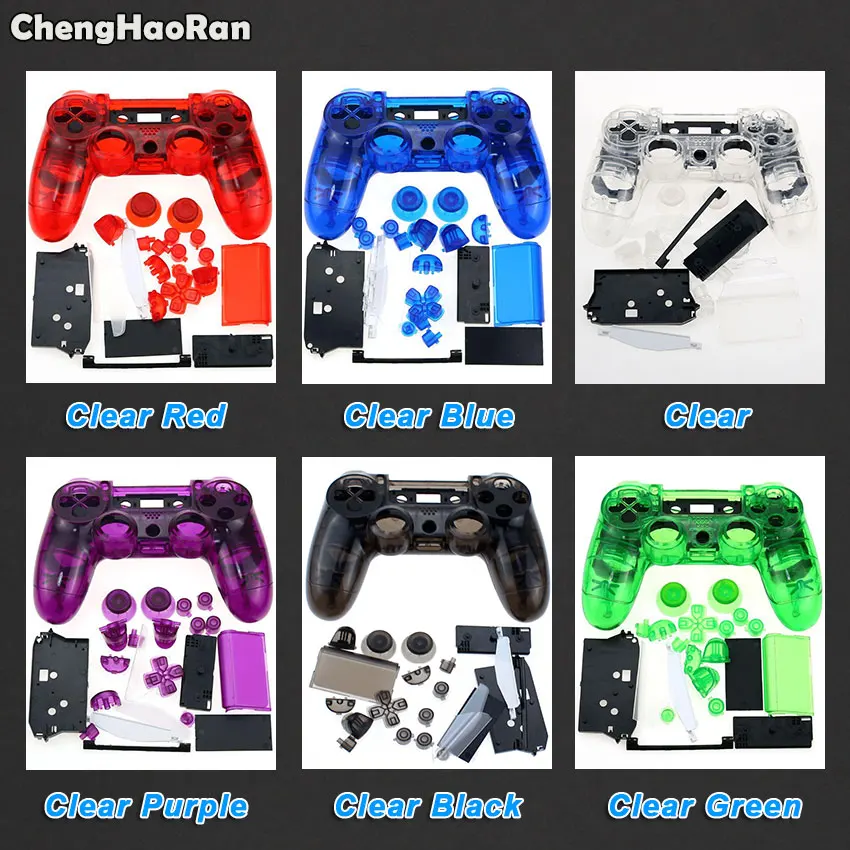 ChengHaoRan For Sony Playstation 4 PS4 Old Version Gamepad Controller Transparent Clear Front Back Housing Shell Case Cover
ChengHaoRan For Sony Playstation 4 PS4 Old Version Gamepad Controller Transparent Clear Front Back Housing Shell Case Cover