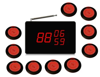 Free shipping! Waiter call bell system, 1pc alarm sound/voice report wireless screen receiver, 10pcs UFO fantasy light button
Free shipping! Waiter call bell system, 1pc alarm sound/voice report wireless screen receiver, 10pcs UFO fantasy light button