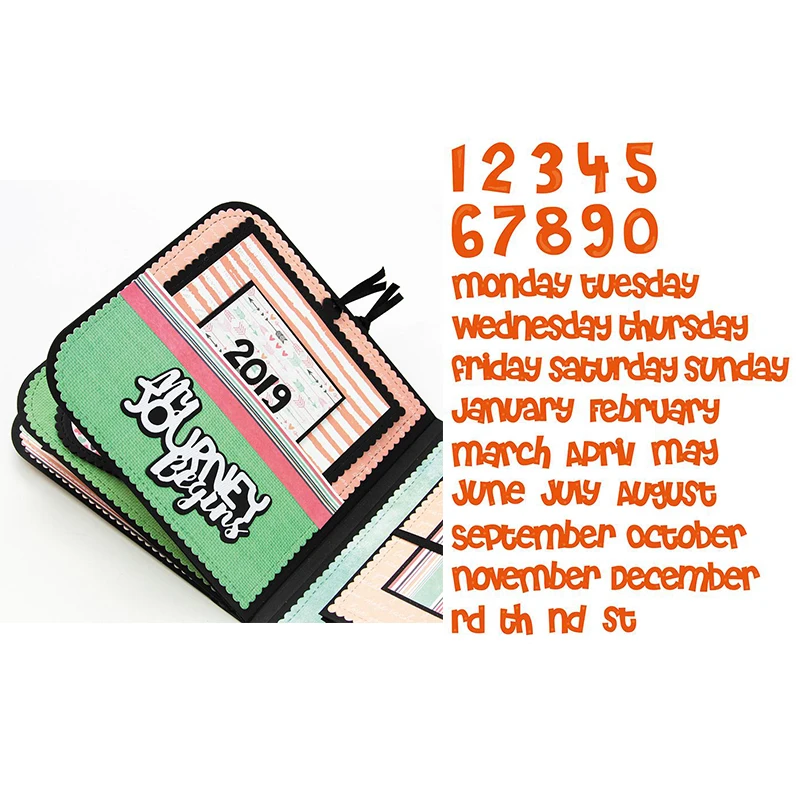 Date Of Week Months Metal Cutting Dies Stencils for DIY Scrapbooking Photo Album Decorative Embossing Paper Cards Crafts Die
Date Of Week Months Metal Cutting Dies Stencils for DIY Scrapbooking Photo Album Decorative Embossing Paper Cards Crafts Die