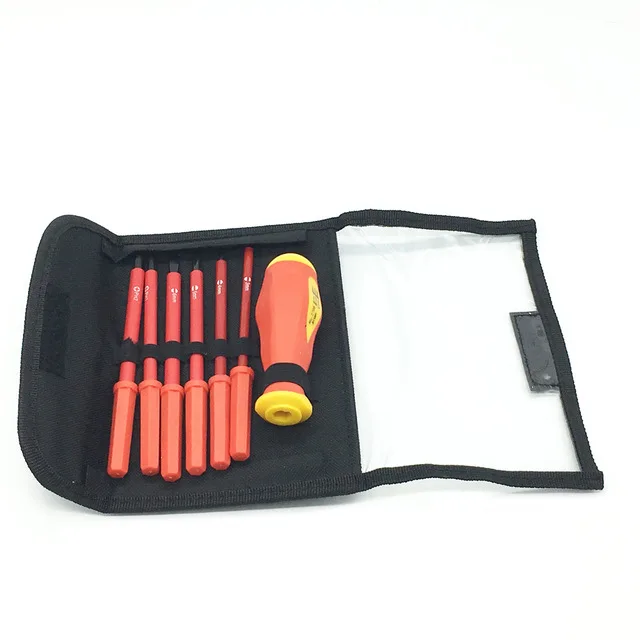 New 6PCS/set 1000V Electricians Screwdriver Hand Tool Set Electrical Fully Insulated High Voltage Multi Screw With Magnetic Tips
New 6PCS/set 1000V Electricians Screwdriver Hand Tool Set Electrical Fully Insulated High Voltage Multi Screw With Magnetic Tips
