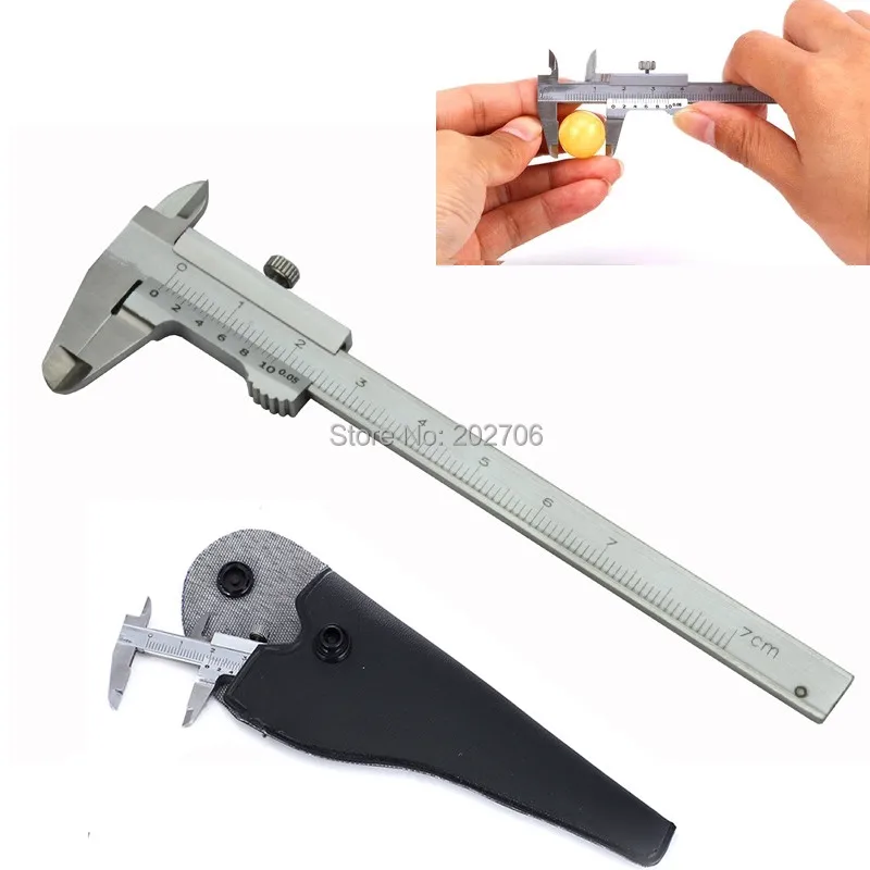 

0-40mm 70mm 100mm 150mm Mini Vernier Caliper Hardened Metric Machinist 100mm 4inch Stainless Steel Guage Portable Measuring Tool
