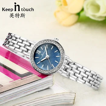 KEEP IN TOUCH New Fashion Luxury Stainless Steel Diamond Dress Wristwatch Womens Waterproof Quartz Ladies Watches Clock Feminino
KEEP IN TOUCH New Fashion Luxury Stainless Steel Diamond Dress Wristwatch Womens Waterproof Quartz Ladies Watches Clock Feminino