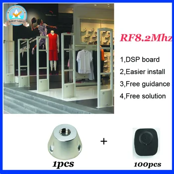 2018 whole set eas security system RF8.2Mhz eas antenna a magnet detacher and 100 piece security tag anti shoplifting devices
2018 whole set eas security system RF8.2Mhz eas antenna a magnet detacher and 100 piece security tag anti shoplifting devices