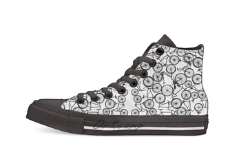 Pile of Black Bicycles Casual High Top Canvas shoes sneakers Light Walking Shoes
Pile of Black Bicycles Casual High Top Canvas shoes sneakers Light Walking Shoes