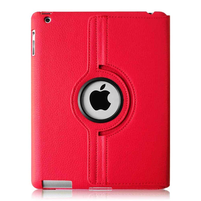 Вращающийся на 360 градусов чехол из искусственной кожи для Apple iPad 2 3 4 с подставкой