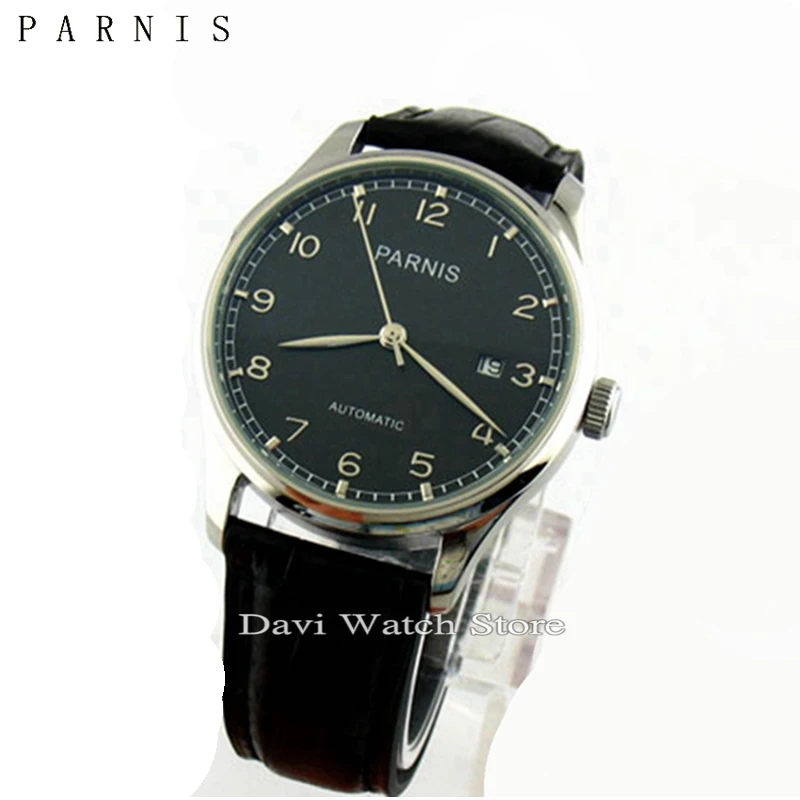 Parnis watches Stainless Steel Case Seagull Automatic 43mm Date leather Strap Men Watch
Parnis watches Stainless Steel Case Seagull Automatic 43mm Date leather Strap Men Watch