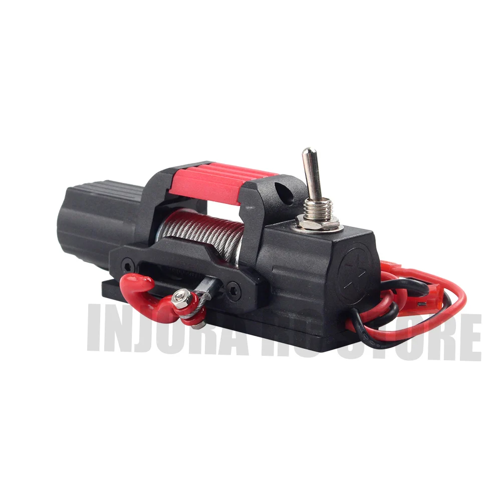 1Pcs Mini Electric Winch Black/Red for 1/10 RC Crawler Traxxas TRX4 Axial SCX10 90046 D90 D110 Tamiya CC01
1Pcs Mini Electric Winch Black/Red for 1/10 RC Crawler Traxxas TRX4 Axial SCX10 90046 D90 D110 Tamiya CC01