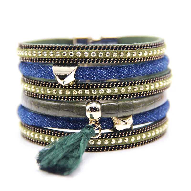New design Jeans style bracelet heart charms bracelet with tassel fashion high quality Jeans jewelry for women
New design Jeans style bracelet heart charms bracelet with tassel fashion high quality Jeans jewelry for women