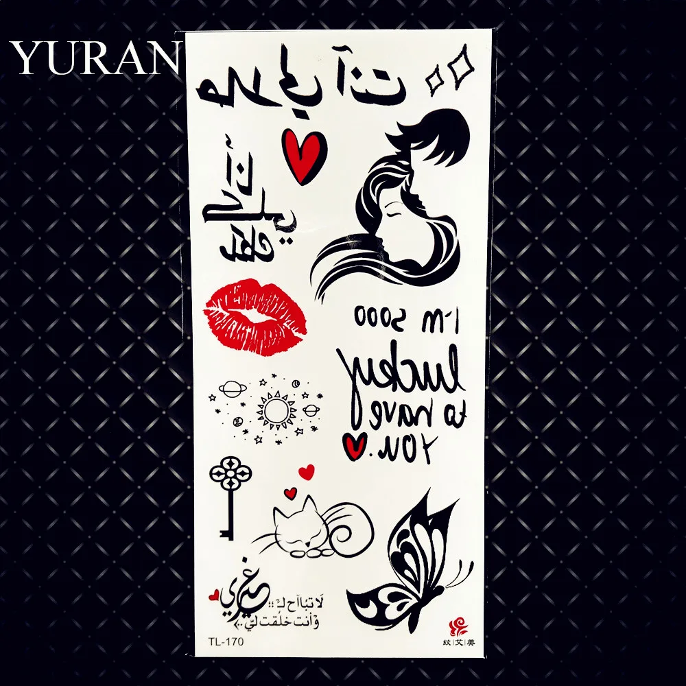 Generic Cherry Sexy Lips Temporary Tattoos Sticker For Women Girls