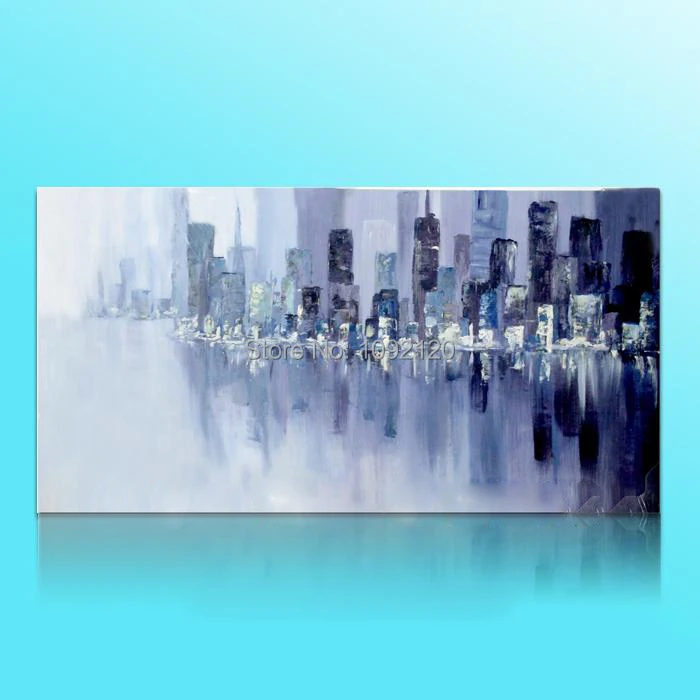 Modern Wall Paintings Hand Painted Abstract Cityscape Rivers Scenery Landscape Canvas Oil Painting For Home Decor
Modern Wall Paintings Hand Painted Abstract Cityscape Rivers Scenery Landscape Canvas Oil Painting For Home Decor