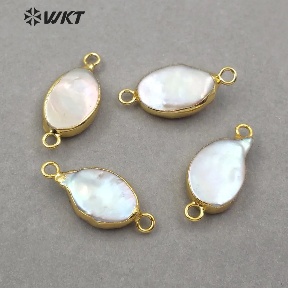 WT-JP131 Freshwater pearl oval shape Connector Shell Pendant double Hoops Connecto For Women Bracelet Necklace Jewelry Making
WT-JP131 Freshwater pearl oval shape Connector Shell Pendant double Hoops Connecto For Women Bracelet Necklace Jewelry Making