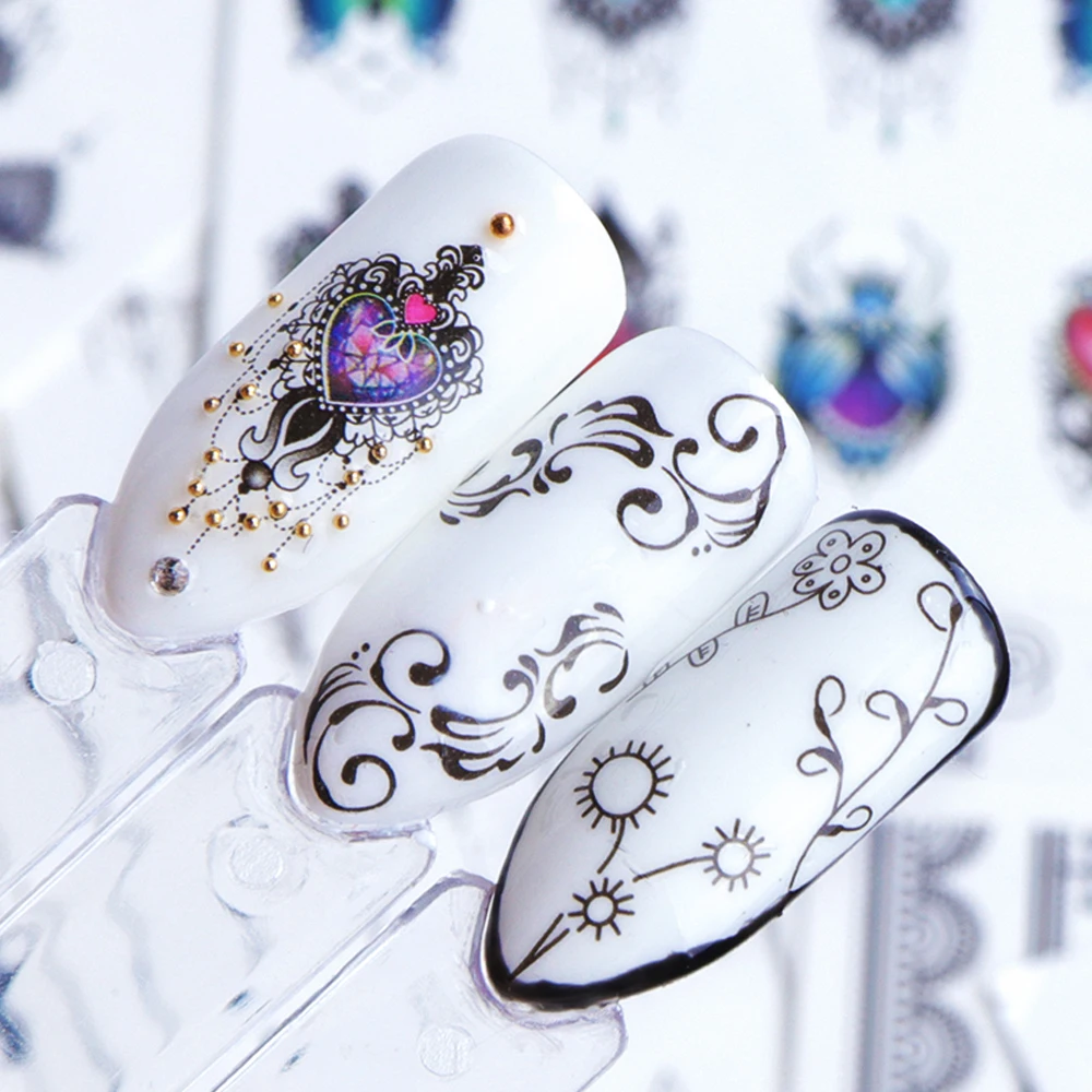 1pcs Lace Flower Nail Sticker Decal Water Transfer White Black Tips Women Makeup Tattoos 2018 Summer New Design SASTZ609-658
1pcs Lace Flower Nail Sticker Decal Water Transfer White Black Tips Women Makeup Tattoos 2018 Summer New Design SASTZ609-658