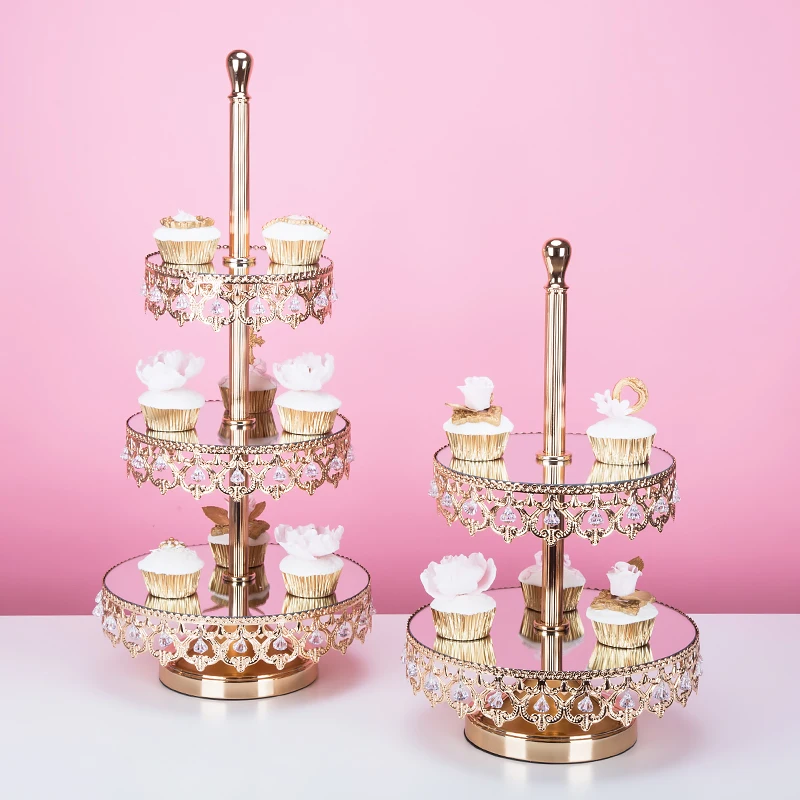 electroplate crystal gold cupcake stand mirror 2/3 tiers fondant cake decorating tools
electroplate crystal gold cupcake stand mirror 2/3 tiers fondant cake decorating tools