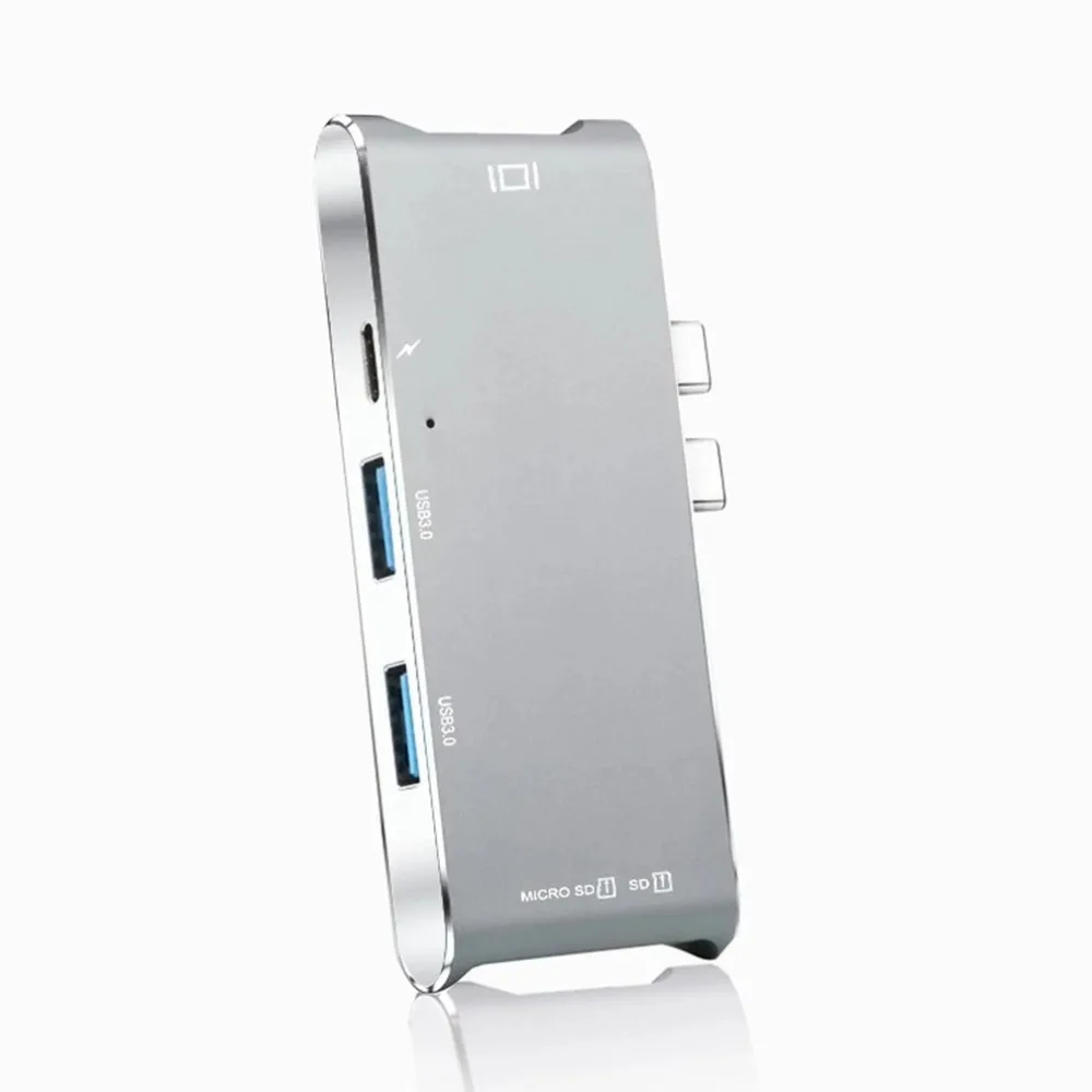 Aluminum Alloy Type-C Hub USB 3.0 HUB Type-C 4K Video HD Output TF Card Reader usb-c hub for Apple MacBook Laptop
Aluminum Alloy Type-C Hub USB 3.0 HUB Type-C 4K Video HD Output TF Card Reader usb-c hub for Apple MacBook Laptop