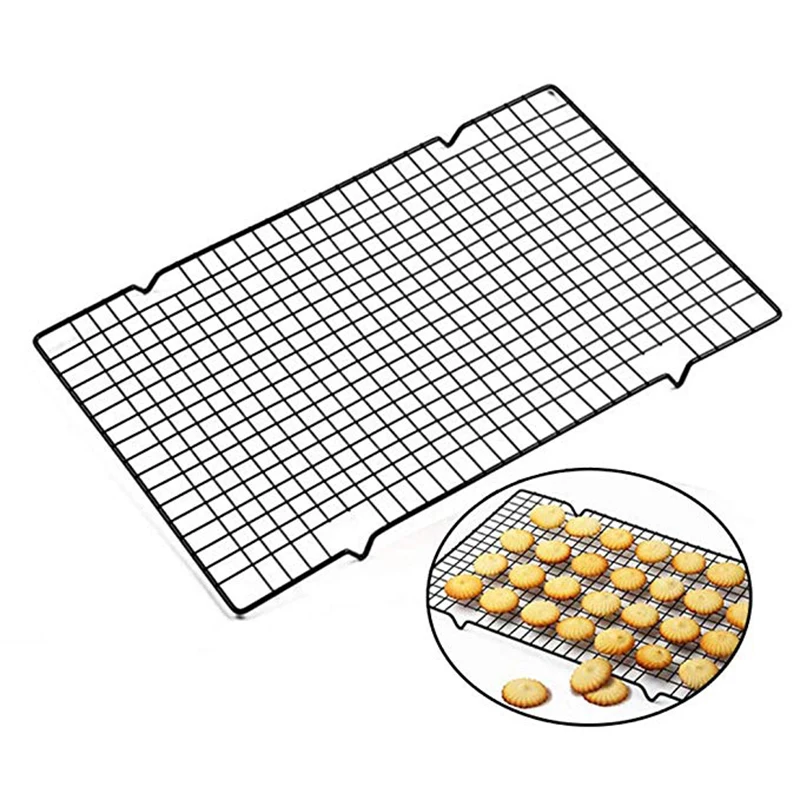Stainless Steel Nonstick Carbon Cake Cooling Rack Fits Baking Pan Oven Roasting Cooking Grilling BBQ Dry Cooler Holder
Stainless Steel Nonstick Carbon Cake Cooling Rack Fits Baking Pan Oven Roasting Cooking Grilling BBQ Dry Cooler Holder
