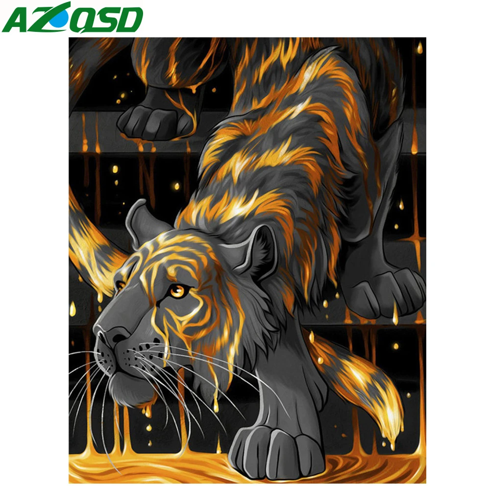 AZQSD Diamond Painting Tiger 3D Embroidery Cross Stitch Animal Rhinestone Mosaic Painting Decor
AZQSD Diamond Painting Tiger 3D Embroidery Cross Stitch Animal Rhinestone Mosaic Painting Decor