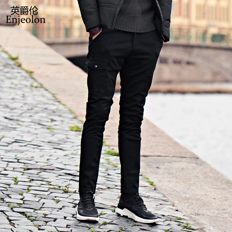 Enjeolon brand quality cotton straight long trousers pants men fit casual pants man black Pants male plus size KZ6147
Enjeolon brand quality cotton straight long trousers pants men fit casual pants man black Pants male plus size KZ6147