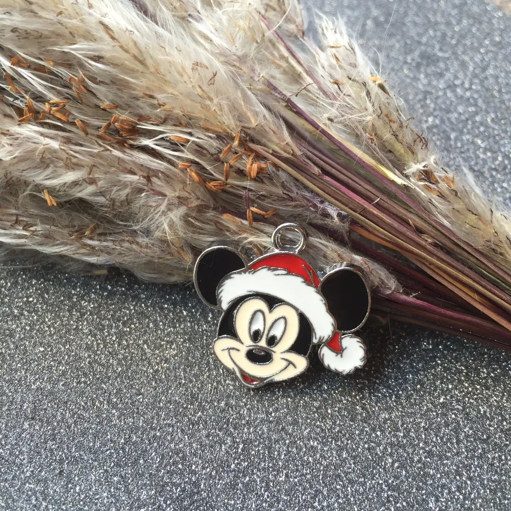 20pcs cartoon Mickey Head red Christmas Hats Enamel Metal Charm Pendants DIY necklace Jewelry Making Mobile Phone Accessories
20pcs cartoon Mickey Head red Christmas Hats Enamel Metal Charm Pendants DIY necklace Jewelry Making Mobile Phone Accessories
