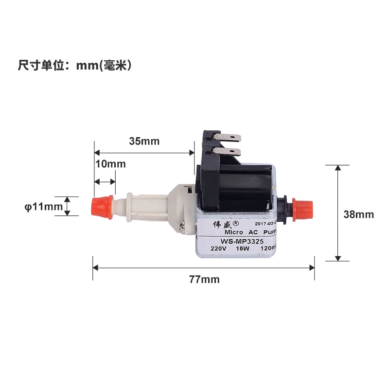 16 Вт AC220V 33DSB миниатюрный самовсасывающий медицинский водяной насос применимый