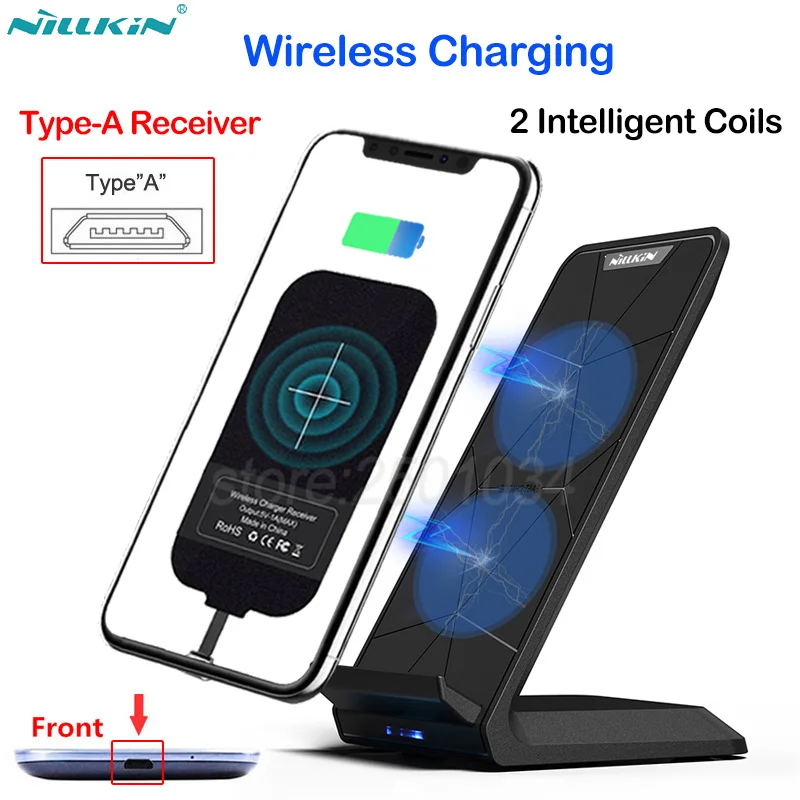 Nillkin Qi Wireless Charging Stand for Xiaomi Redmi 4X 5 6 5A 6A Fast Wireless Charger+Type-A Receiver for Samsung J5 J7 Pro
Nillkin Qi Wireless Charging Stand for Xiaomi Redmi 4X 5 6 5A 6A Fast Wireless Charger+Type-A Receiver for Samsung J5 J7 Pro