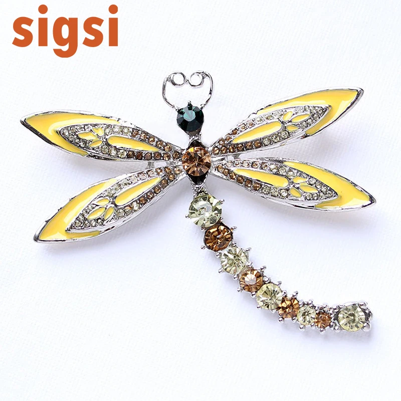 DHL free shipping 100pcs a lot 2 .5H x 3W inches Crystal Yellow Brown Dragonfly Broach Yellow Brooches Dragonflies Jewelry
DHL free shipping 100pcs a lot 2 .5H x 3W inches Crystal Yellow Brown Dragonfly Broach Yellow Brooches Dragonflies Jewelry