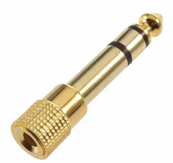 Gold Plated Headphone Stereo Audio Jack Adapter Plug 1/8 3.5mm Female to 1/4 6.5mm Male Jack Adaptor Plug Golden
Gold Plated Headphone Stereo Audio Jack Adapter Plug 1/8 3.5mm Female to 1/4 6.5mm Male Jack Adaptor Plug Golden
