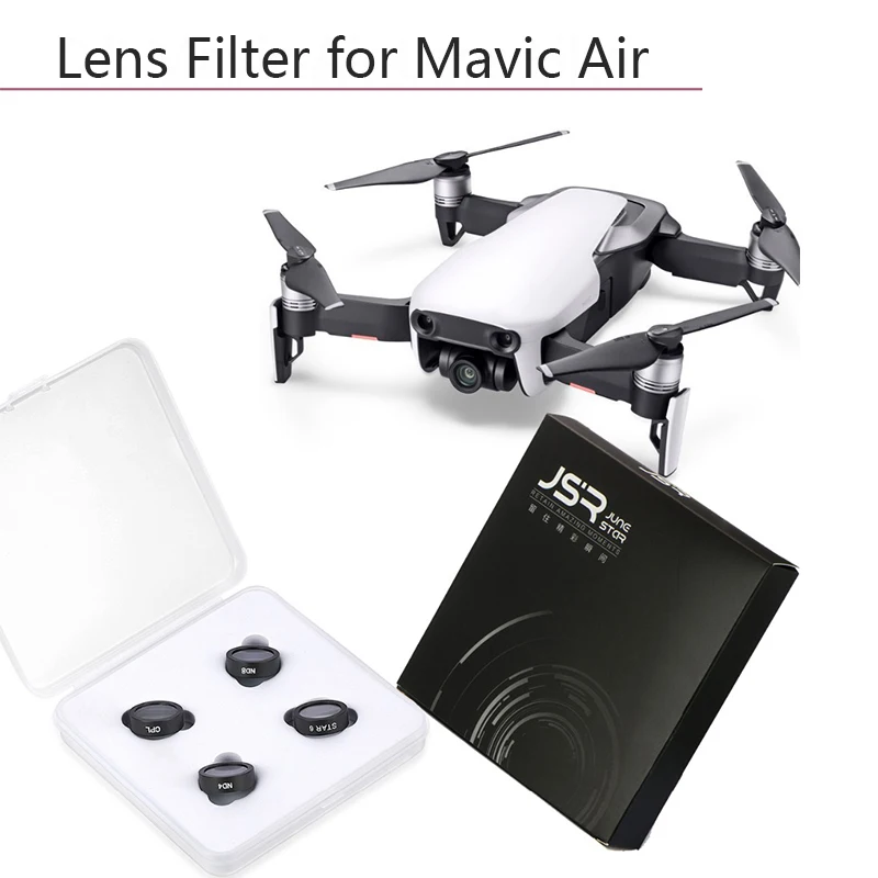 Lens Filter UV CPL Circular Polarizing ND4 ND8 ND16 Neutral Density Filters for DJI Mavic Air Helicopter FPV Drone Camera Parts
Lens Filter UV CPL Circular Polarizing ND4 ND8 ND16 Neutral Density Filters for DJI Mavic Air Helicopter FPV Drone Camera Parts