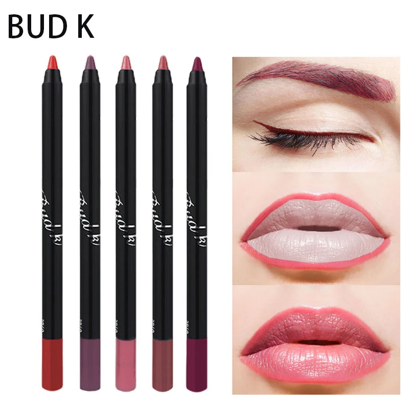 BUD K 10 Colors Lip Liner Pencil Waterproof Long-lasting Cosmetic Lip Contour Multifunction Eyebrow Eye Lipliner Makeup Pen
BUD K 10 Colors Lip Liner Pencil Waterproof Long-lasting Cosmetic Lip Contour Multifunction Eyebrow Eye Lipliner Makeup Pen