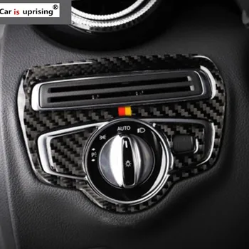Carbon Fiber Headlight Switch Frame Cover Trim Car Styling Sticker For Mercedes C Class W205 C180 C200 GLC Accessories
Carbon Fiber Headlight Switch Frame Cover Trim Car Styling Sticker For Mercedes C Class W205 C180 C200 GLC Accessories