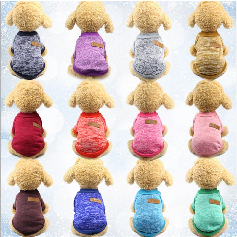 Pet Dog Clothes Classic Fashion Solid Color Wool for Small Dog Jersey Cat Sweather Clothing Warm Soft Pet Jacket Coat 13 Colors
Pet Dog Clothes Classic Fashion Solid Color Wool for Small Dog Jersey Cat Sweather Clothing Warm Soft Pet Jacket Coat 13 Colors
