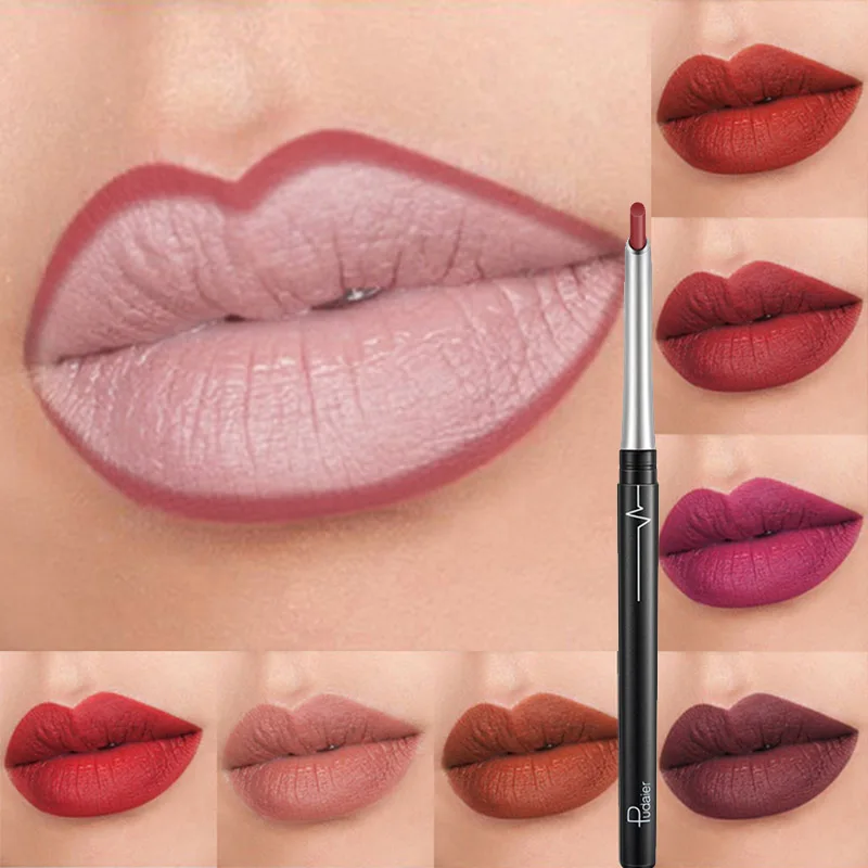Pudaier 2019 Matte Lipliner Sexy Lipstick Set Nude Red Lip Stick Pencil Waterproof Long Lasting Contour Cosmetic Women Makeup
Pudaier 2019 Matte Lipliner Sexy Lipstick Set Nude Red Lip Stick Pencil Waterproof Long Lasting Contour Cosmetic Women Makeup