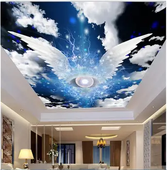 Custom photo 3d ceiling murals wallpaper Non-woven Angel wings sky white clouds sky painting room wallpaper for walls 3 d
Custom photo 3d ceiling murals wallpaper Non-woven Angel wings sky white clouds sky painting room wallpaper for walls 3 d