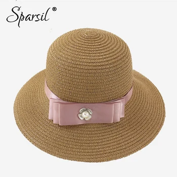Sparsil Women Summer Straw Sun Hats Wide Ribbon Bow-Knot Beach Hat Ladies Stylish Breathable Sun-Protective Fishing Travel Caps
Sparsil Women Summer Straw Sun Hats Wide Ribbon Bow-Knot Beach Hat Ladies Stylish Breathable Sun-Protective Fishing Travel Caps