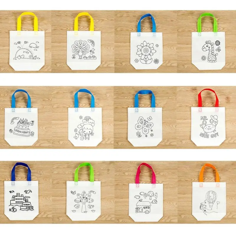 DIY Environmental Protection Graffiti Bag Handmade Painting Kindergarten Tote Bags Puzzles For Kids Children Gifts MAY-9
DIY Environmental Protection Graffiti Bag Handmade Painting Kindergarten Tote Bags Puzzles For Kids Children Gifts MAY-9