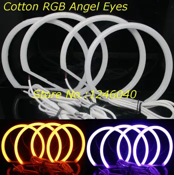 Remote control 4*131mm Cotton RGB Angel eyes halo ring kit for BMW E36 E38 E39 E46 2D 4D Lada Vaz BA3 2106 16colors flash
Remote control 4*131mm Cotton RGB Angel eyes halo ring kit for BMW E36 E38 E39 E46 2D 4D Lada Vaz BA3 2106 16colors flash
