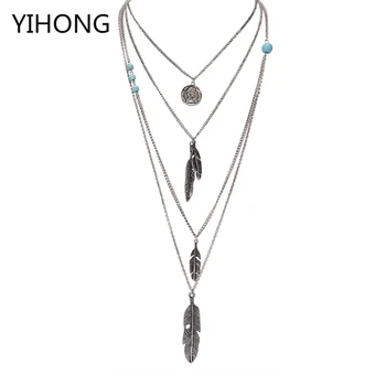 Fashion Necklaces for Women Multi Layer Chain Bohemian Choker Jewelry Leaf Pendant Jewelry Gargantilha
Fashion Necklaces for Women Multi Layer Chain Bohemian Choker Jewelry Leaf Pendant Jewelry Gargantilha