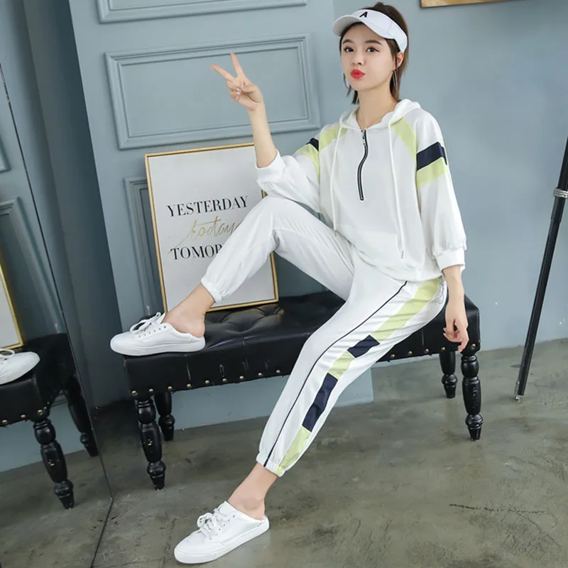 summer 2019 women clothes Sports casual suit loose Korean new spring Cotton set hooded sweater fashion trend trousers two piece
summer 2019 women clothes Sports casual suit loose Korean new spring Cotton set hooded sweater fashion trend trousers two piece