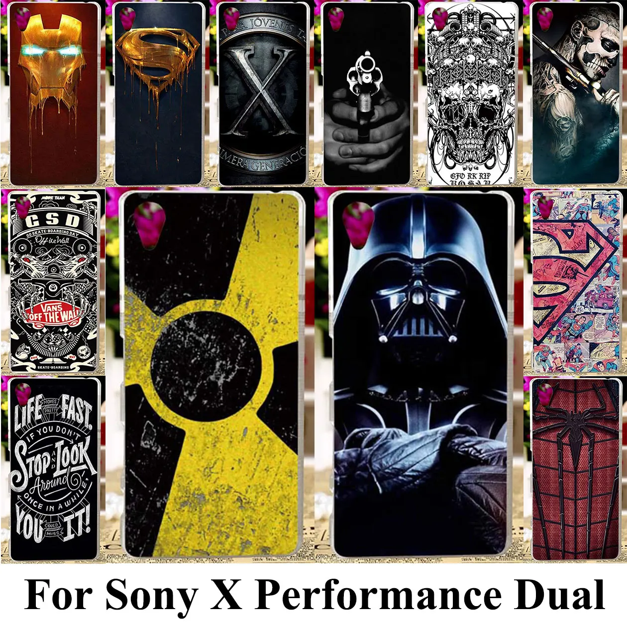 

3D DIY Silicone Plastic Phone Cover Case For Sony Xperia X Performance Dual F8132 F8131 SONY xperia XP Dora SS Bag Cases Cover