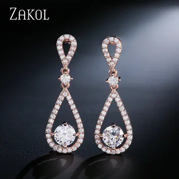 ZAKOL New Design Fashion Round Zirconia Crystal Water Drop Dangle Earrings for Women Wedding Jewelry FSEP2046
ZAKOL New Design Fashion Round Zirconia Crystal Water Drop Dangle Earrings for Women Wedding Jewelry FSEP2046