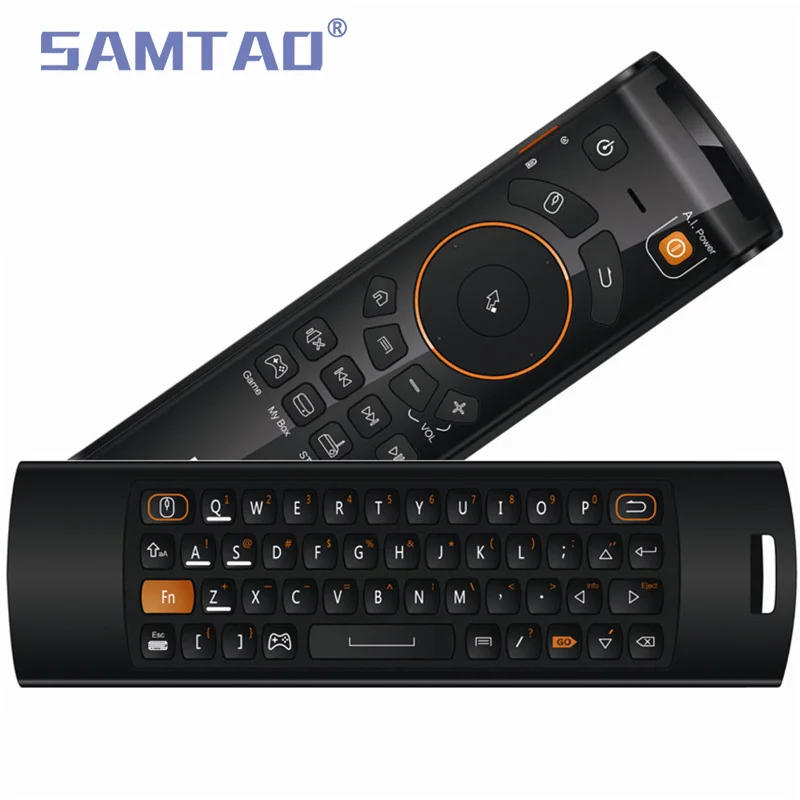SAMTAO Fly Air Mouse with Gyroscope F10 2.4G Wireless Learning Function Android Remote Controller fly airmouse for Smart TV PC 
SAMTAO Fly Air Mouse with Gyroscope F10 2.4G Wireless Learning Function Android Remote Controller fly airmouse for Smart TV PC