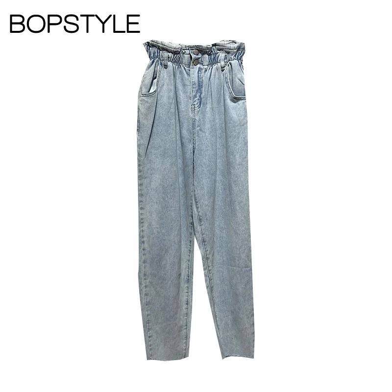 Fall 2018 New Women Vintage Blue High Waist Denim Pants/Trousers With Elastic Waist - Lady/Female Jeans With Button & Zipper Fly
Fall 2018 New Women Vintage Blue High Waist Denim Pants/Trousers With Elastic Waist - Lady/Female Jeans With Button & Zipper Fly