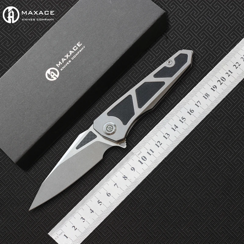 Maxace Knives Lanius Folding blade knife,14C28N blade,Stainless steel G10 handle,camping hunting pocket fruit Knives EDC tools
Maxace Knives Lanius Folding blade knife,14C28N blade,Stainless steel G10 handle,camping hunting pocket fruit Knives EDC tools