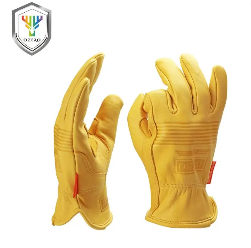 New Men's Work Gloves Goat Leather Security Protection Safety Cutting Working Repairman Garage Racing Gloves For Men
New Men's Work Gloves Goat Leather Security Protection Safety Cutting Working Repairman Garage Racing Gloves For Men