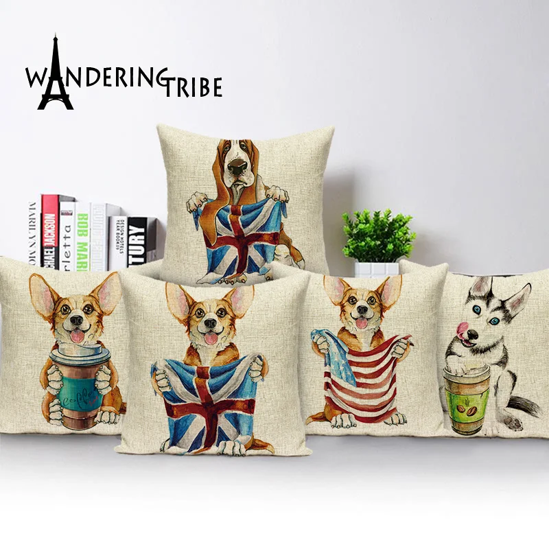 Cartoon Cushion Covers Pug Accessories Dog Pomeranian DobermanPillow Farmhouse Throw Pillow Covers Custom Linen Pillowcase 45*45
Cartoon Cushion Covers Pug Accessories Dog Pomeranian DobermanPillow Farmhouse Throw Pillow Covers Custom Linen Pillowcase 45*45