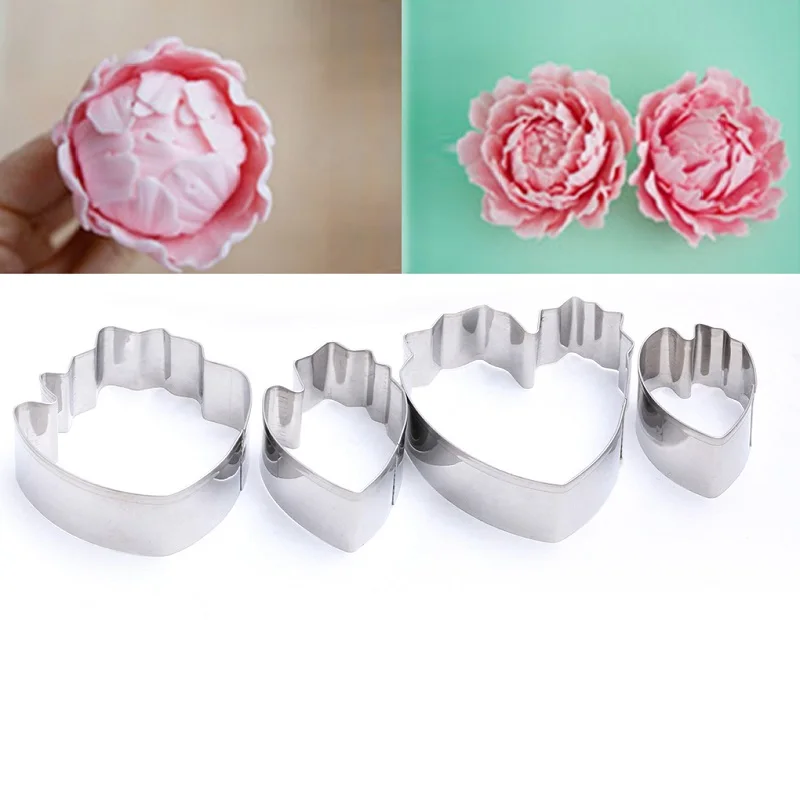 Hot 4PCS/SET Peony Flower Petals Stainless Steel Creative Cookie Mold Die Cut Mold Fondant Cake Mold Cutting
Hot 4PCS/SET Peony Flower Petals Stainless Steel Creative Cookie Mold Die Cut Mold Fondant Cake Mold Cutting