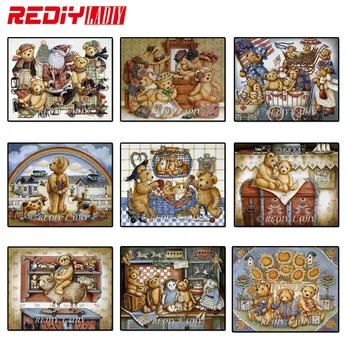 REDIY LADIY Diamond Mosaic Bear Cartoon Teddy Diamond Painting Cross Stitch Kits Diamond Embroidery Patterns Rhinestones Arts
REDIY LADIY Diamond Mosaic Bear Cartoon Teddy Diamond Painting Cross Stitch Kits Diamond Embroidery Patterns Rhinestones Arts