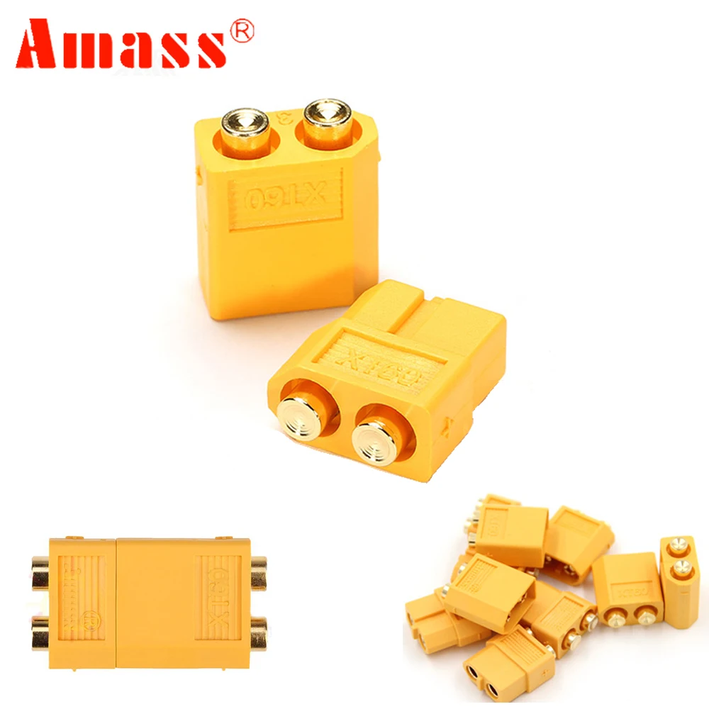 5pair/lot Amass XT60-P Plug Connector Male & Female PCB Dedicated for PCB Board For RC Models
5pair/lot Amass XT60-P Plug Connector Male & Female PCB Dedicated for PCB Board For RC Models